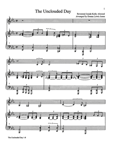 The Unclouded Day-Piano & Clarinet (arr. Donna Lewis Jones)
