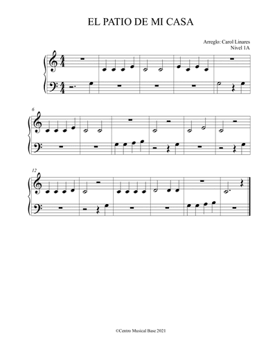 El Patio de mi Casa (arr. Centro Musical Base)