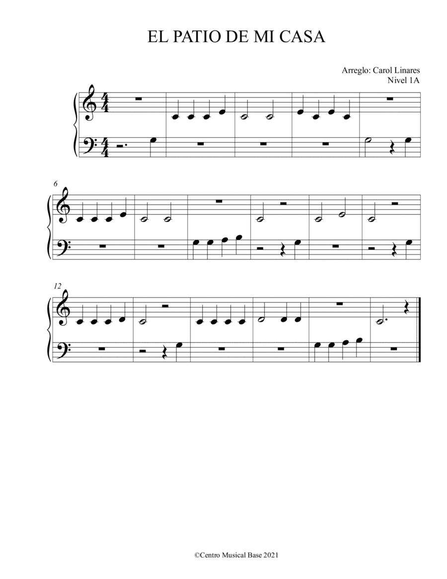 El Patio de mi Casa (arr. Centro Musical Base)