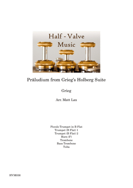 Praeludium from Grieg's Holberg Suite (Brass Septet) (arr. Matthew Lax)