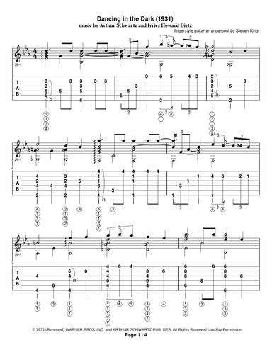 Dancing In The Dark (arr. Steven Michael King)