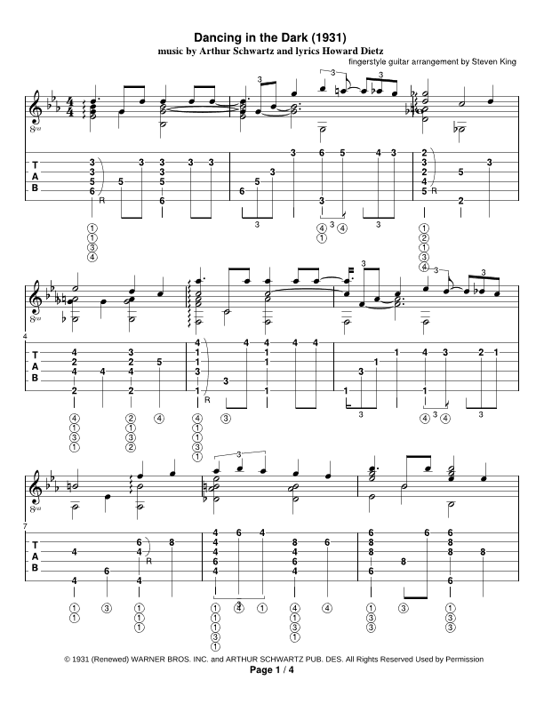 Dancing In The Dark (arr. Steven Michael King)