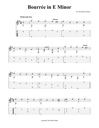 Bourrée in E Minor (arr. Mark Phillips)