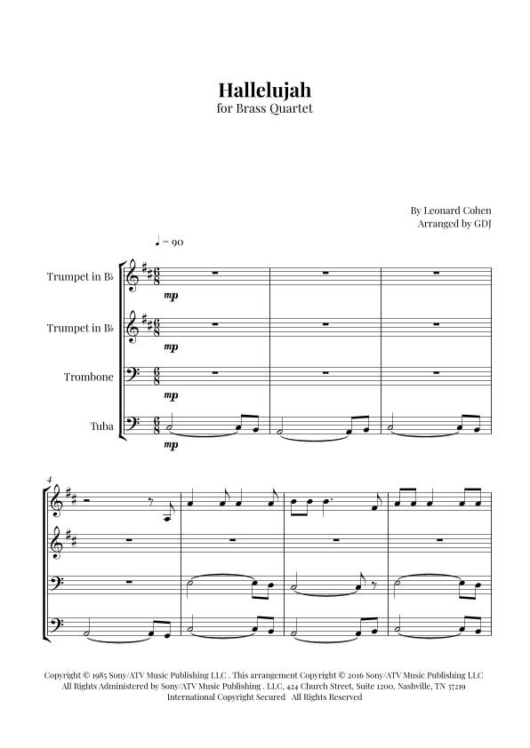 Hallelujah (arr. GDJ)