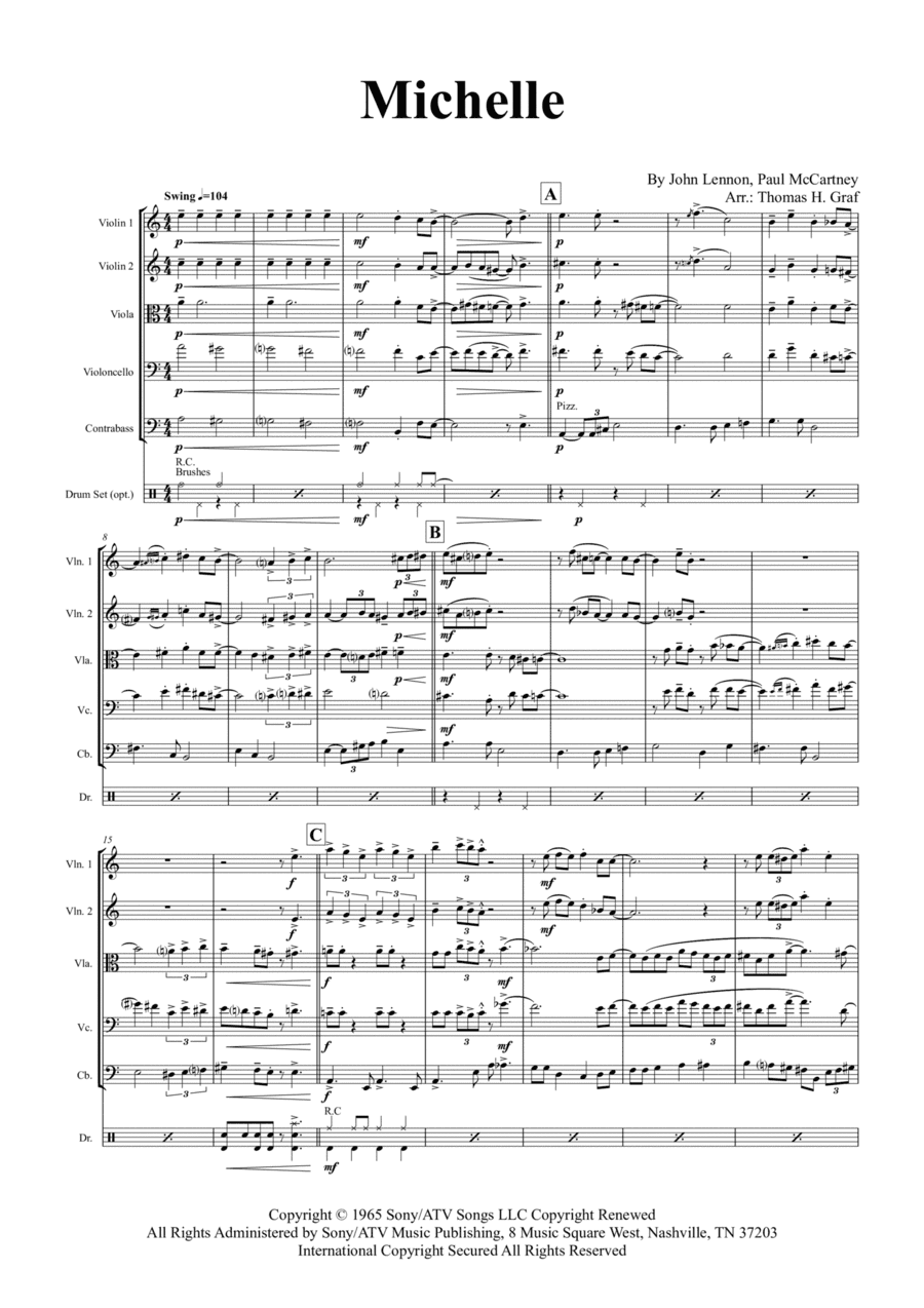 Michelle (arr. Thomas Graf)