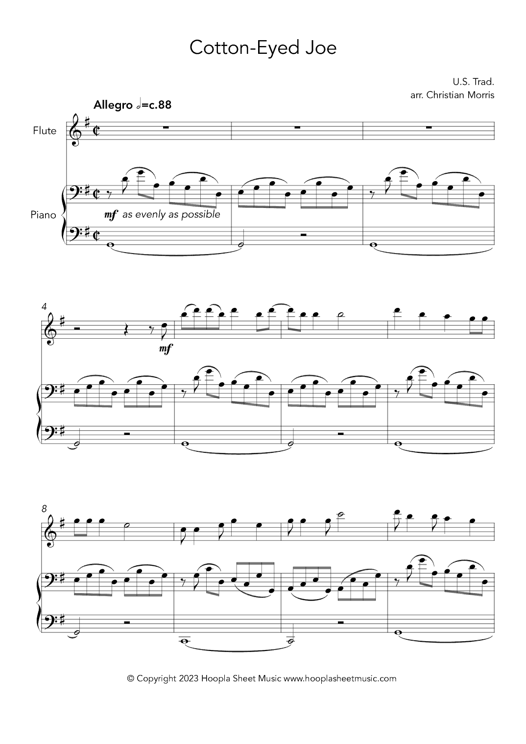 Cotton-Eyed Joe (arr. Christian Morris)