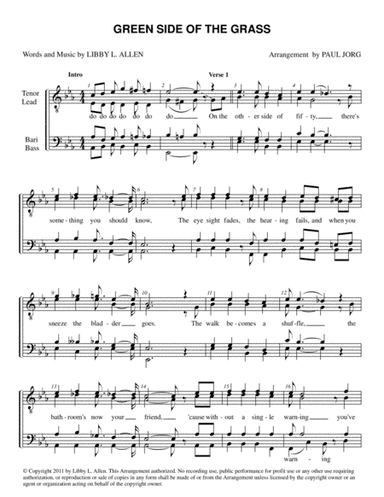 Green Side Of The Grass (arr. Paul A. Jorg)