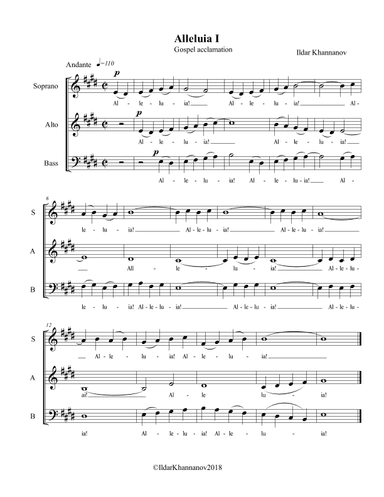 Gospel Acclamations I and II