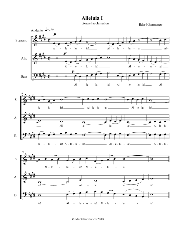 Gospel Acclamations I and II