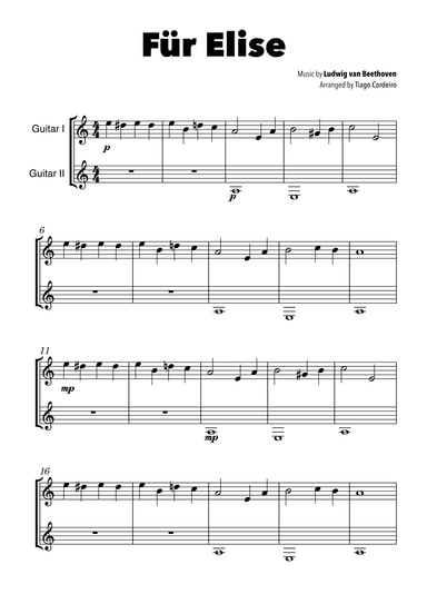 Für Elise (arr. Tiago Cordeiro)