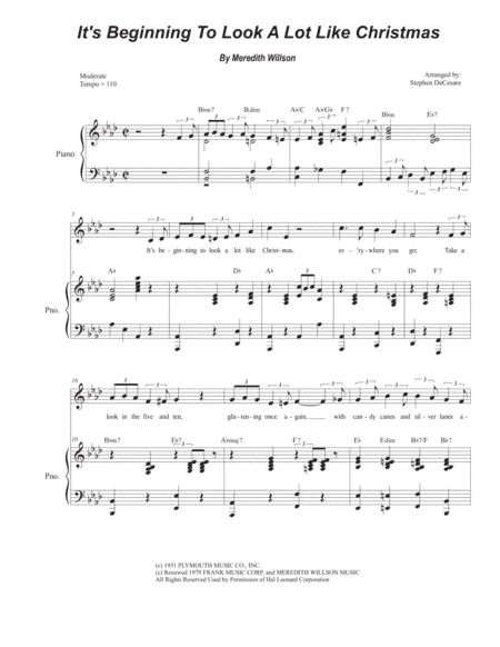 It's Beginning To Look Like Christmas (arr. Stephen DeCesare)
