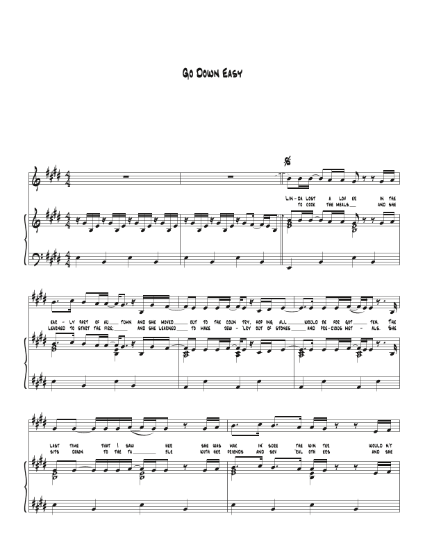 It's Hard To Go Down Easy (arr. Biegler)