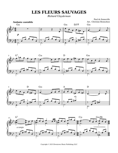 Les Fleurs Sauvages (arr. Christian Bennedsen)