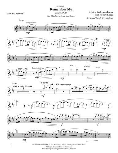 Remember Me (lullaby) (arr. Jeffrey Heisler)