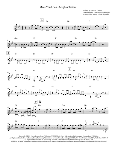 Made You Look (arr. Marco Polo C. Ignacio)