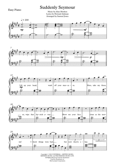 Suddenly Seymour (arr. Samuel Jones)