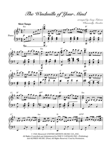 The Windmills Of Your Mind (arr. Whimsically Macabre (ASCAP))
