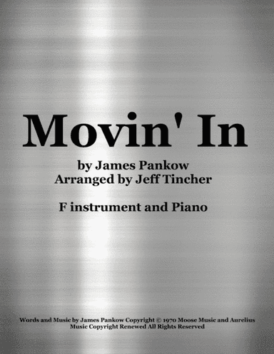 Movin' In (arr. Jeff Tincher)