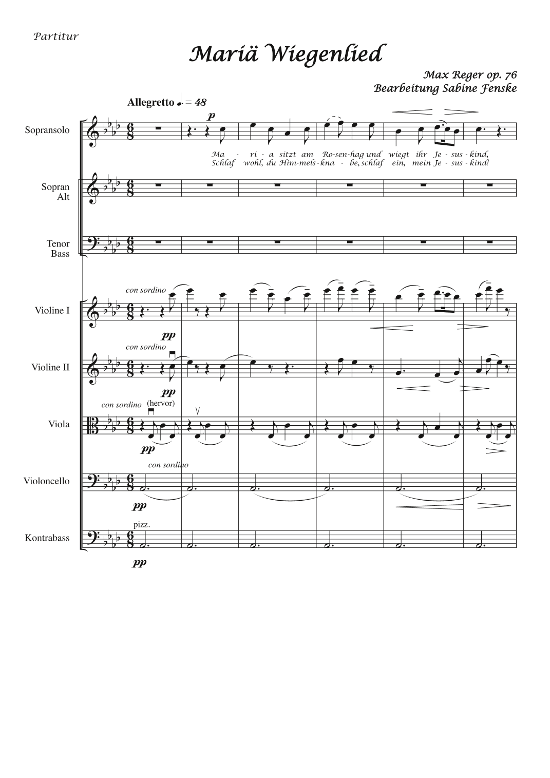 Mariae Wiegenlied (Maria’s Lullabye) (arr. Sabine Fenske)