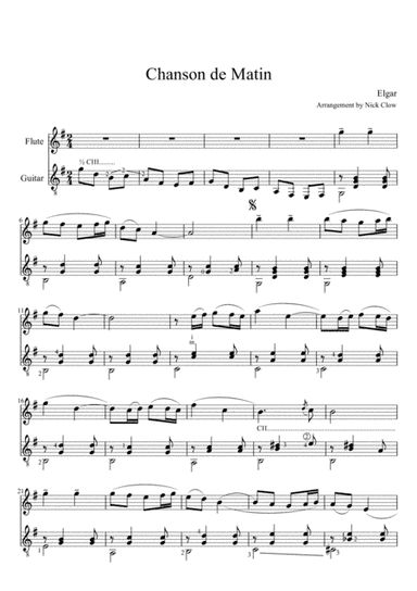 Chanson de Matin (arr. Nick Clow)