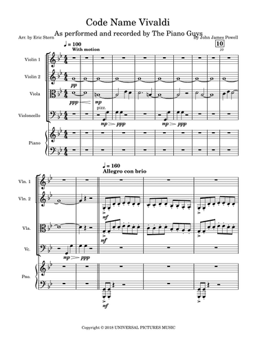 Code Name Vivaldi (arr. Eric Stern)