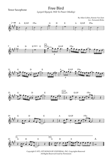 Free Bird (arr. Fernando Britto)