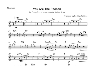 You Are The Reason (arr. Rodrigo Faleiros)