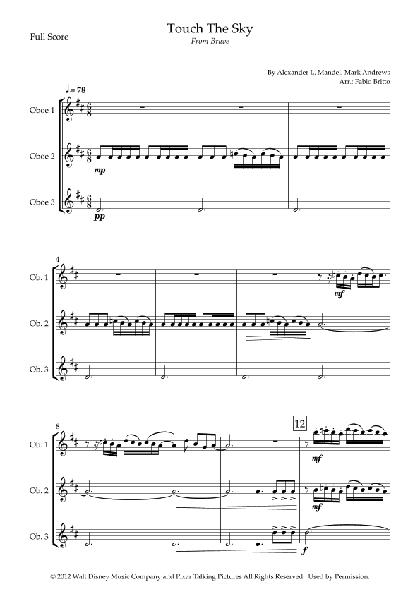 Touch The Sky (arr. Fabio Britto)