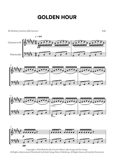 Golden Hour (arr. Cadenza Editions)