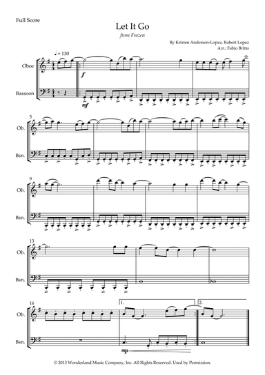 Let It Go (arr. Fabio Britto)