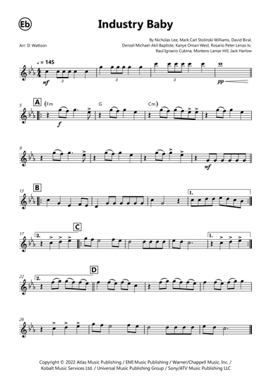 Industry Baby (arr. Douglas Wattson)