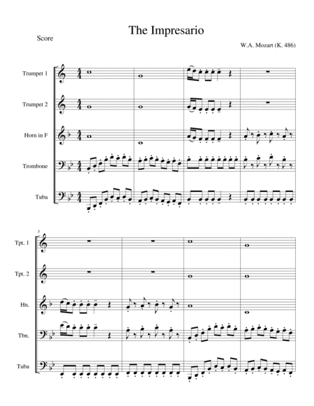 The Impresario (arr. Shawn Postell)