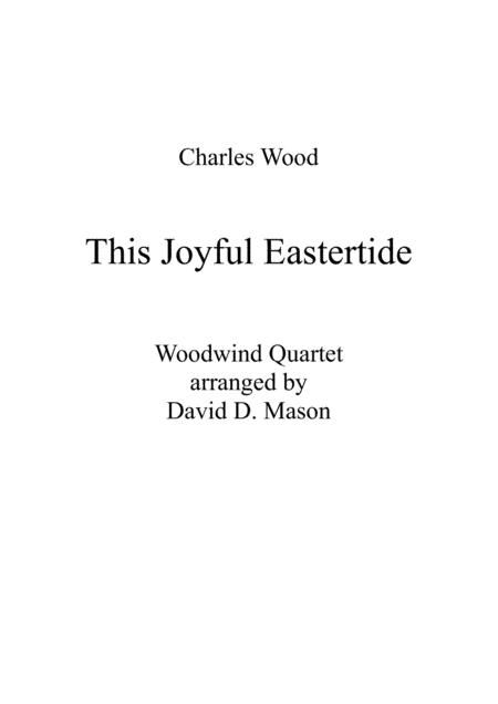 This Joyful Eastertide (arr. David D. Mason)
