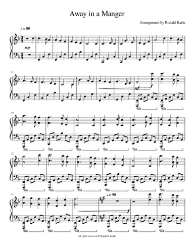 Away in a Manger (arr. Ronald J. Karle)