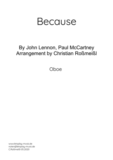 Because (arr. Christian Roßmeißl)