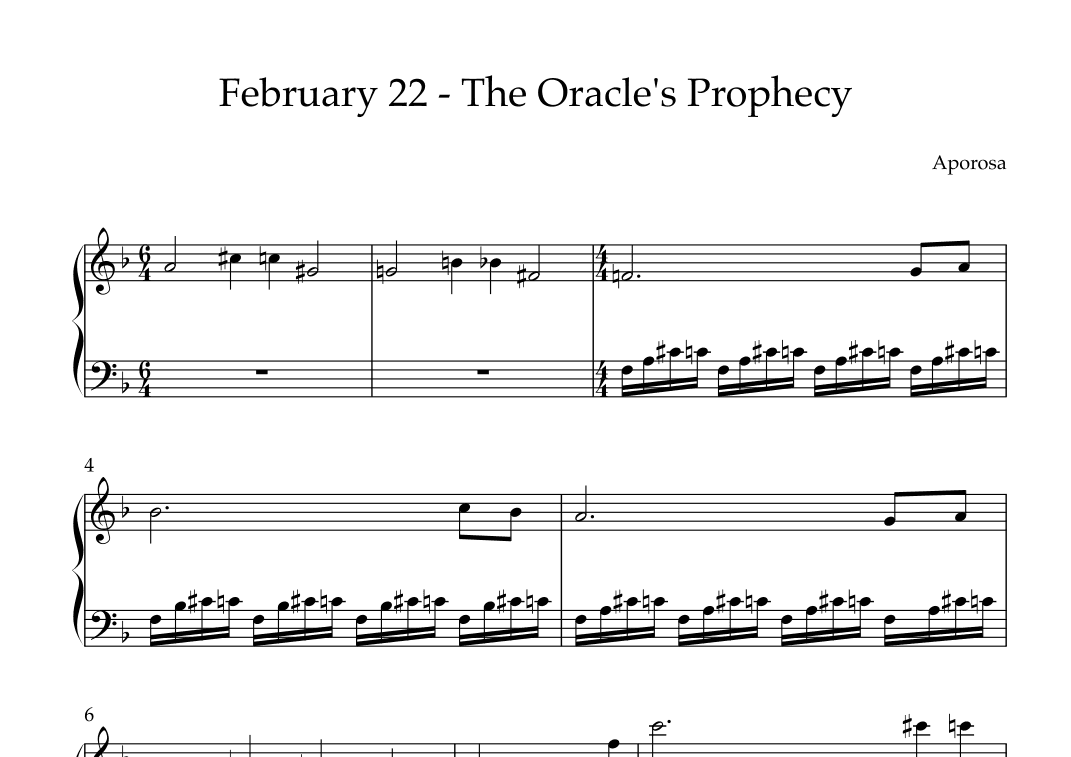 February 22 - The Oracle's Prophecy