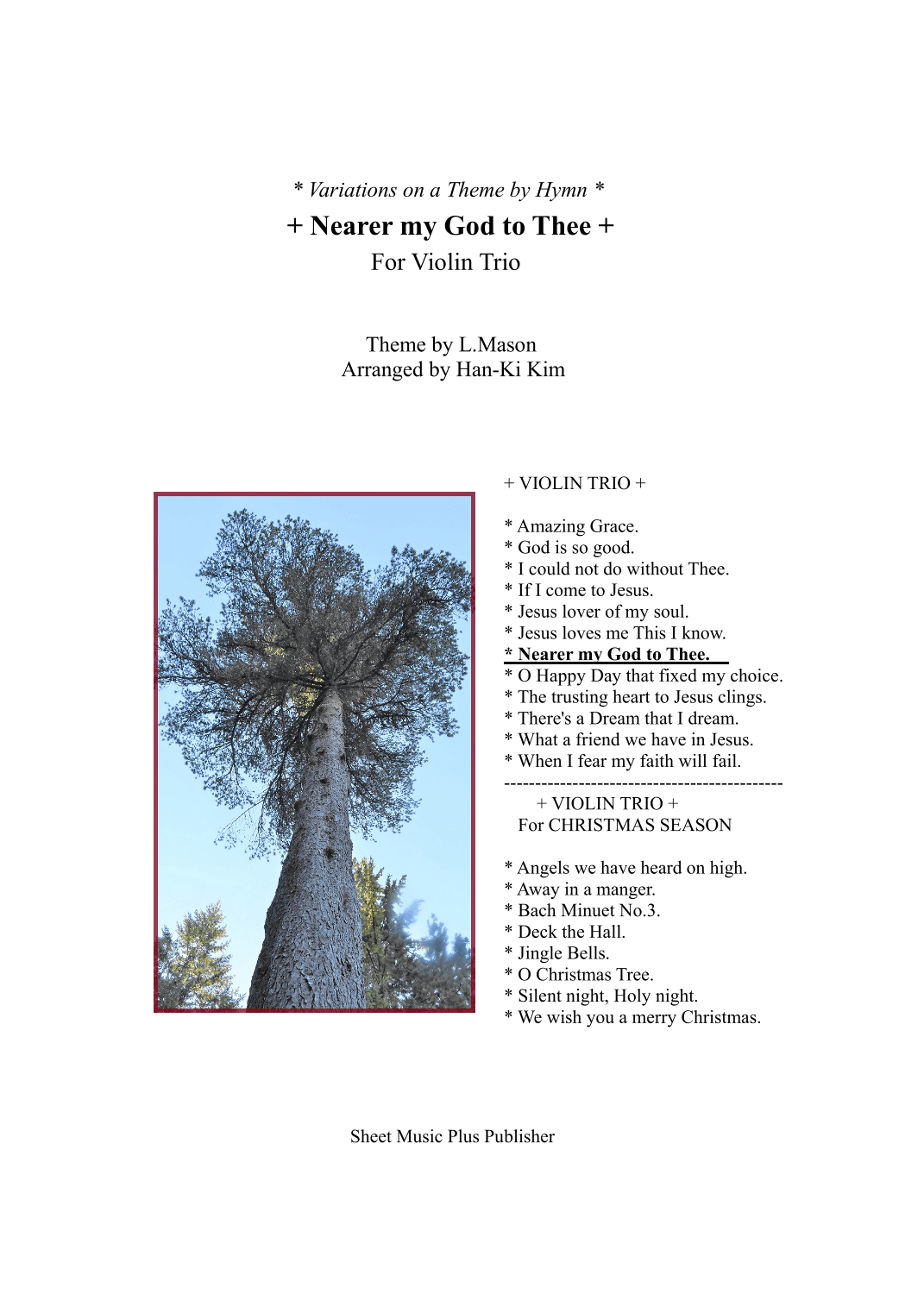 Nearer my God to Thee(For Violin Trio) (arr. Han-Ki Kim)