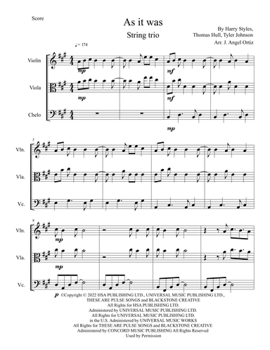 As It Was (arr. José angel Ortiz ramirez)