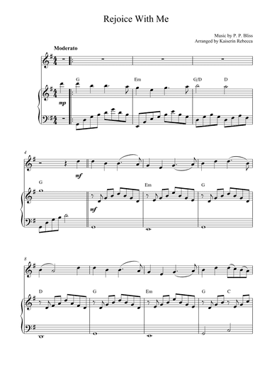 Rejoice With Me (arr. Kaiserin Rebecca)