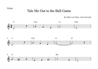 Take Me Out To The Ball Game (arr. Alex Nunes Rodrigues)