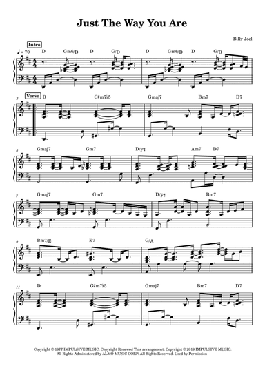 Just The Way You Are (arr. Anacrusa)