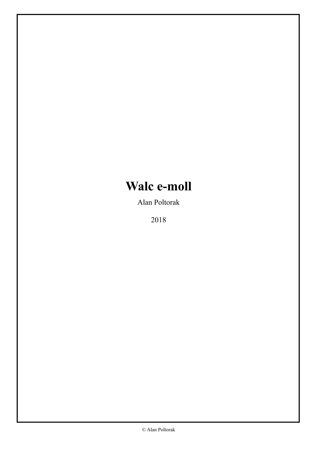 Walc e-moll
