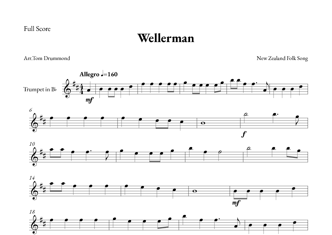 Wellerman (arr. Tom Drummond)