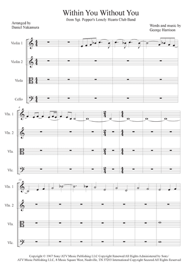 Within You Without You (arr. Daniel Nakamura)