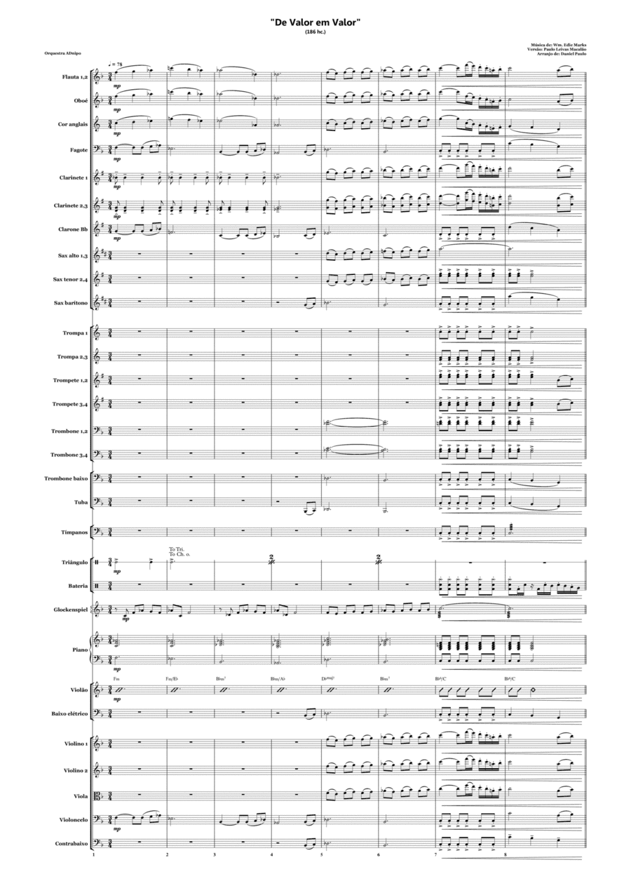 MÚSICA CRISTÃ (arr. ARRANJO DE MAESTRO DANI)