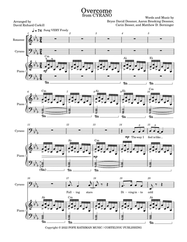 Overcome (fr. 'cyrano') (arr. David Richard Corkill)