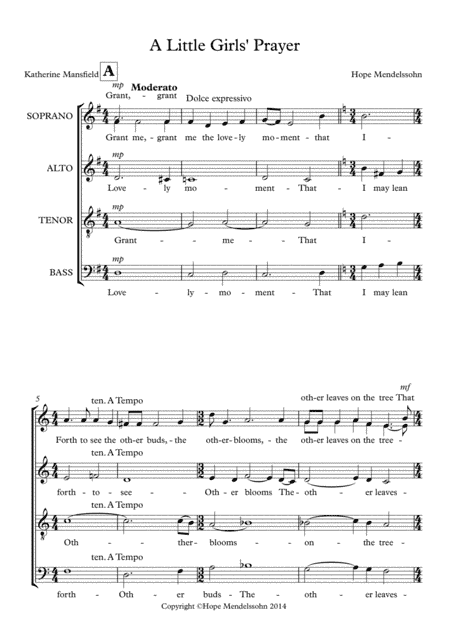 A Little Girl's Prayer