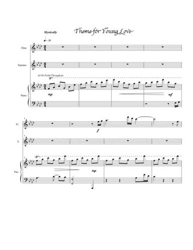 Theme for Young Love for Soprano, Flute, Piano