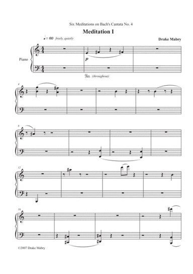 Six Meditations on Bach