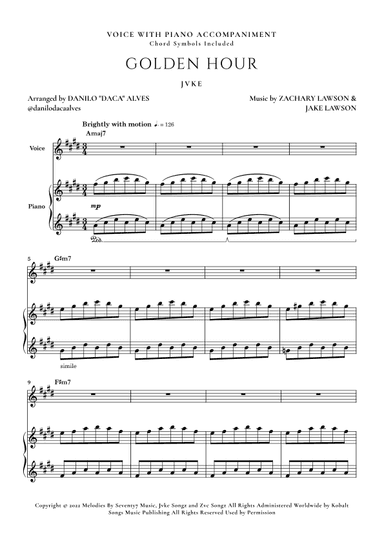 Golden Hour (arr. Danilo "Daca" Alves)